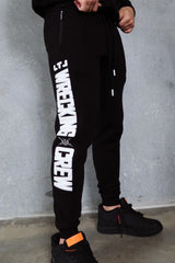 Wrecking Crew Trackpants - Black / White