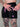 Della Squat Shorts in black and pink by Lift The Label, close up of pink zip pockets and drawstring