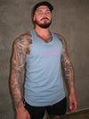 B2B T-Back  - Air Force Blue / Hot Pink