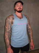B2B T-Back  - Air Force Blue / Hot Pink
