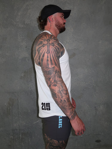 B2B T-Back  - White / Black