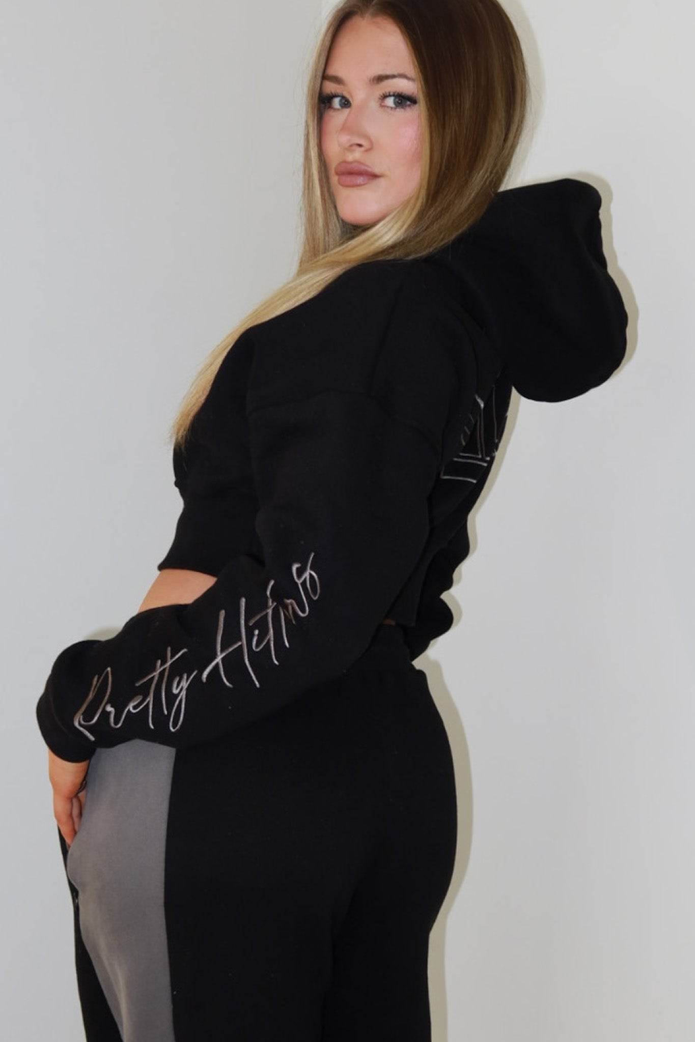 PRETTY HITTERS HOODIE - BLACK/GREY (Dropping June 18th 4pm AWST)
