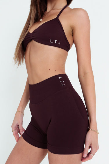 Poised Seamless Shorts - Plum