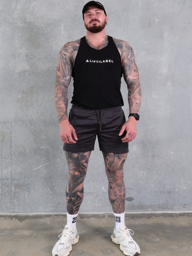 Della 2.0  Squat Shorts - Metallic Grey / Black