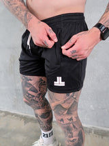 Della 2.0  Squat Shorts - Black / White