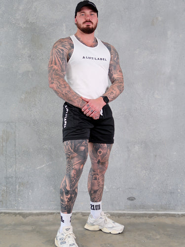 Della 2.0  Squat Shorts - Black / White