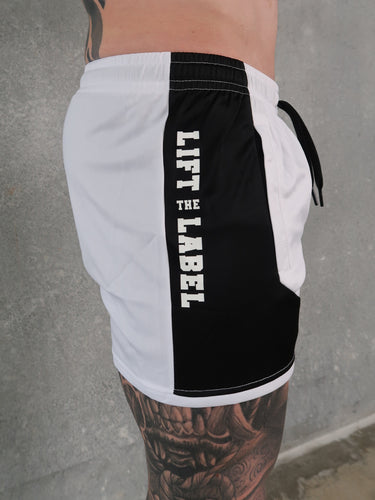 Della 2.0  Squat Shorts - White / Black