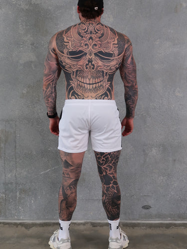 Della 2.0  Squat Shorts - White / Black