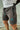 End Fit Tapered Shorts - Dark Grey Brown / Teal