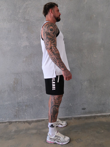 Varsity Jersey Tank 2.0 - White/Black