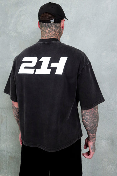 21H Signature Cropped Tee - Washed Black
