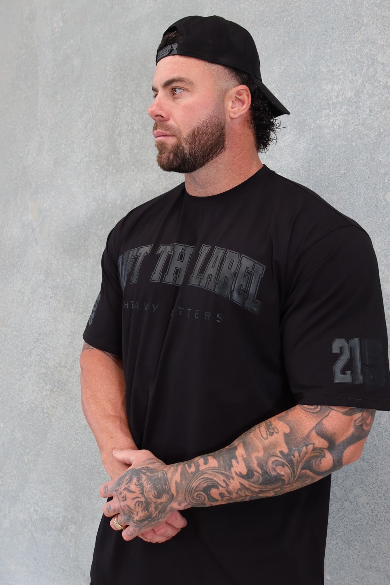 College Tee - Black / Black