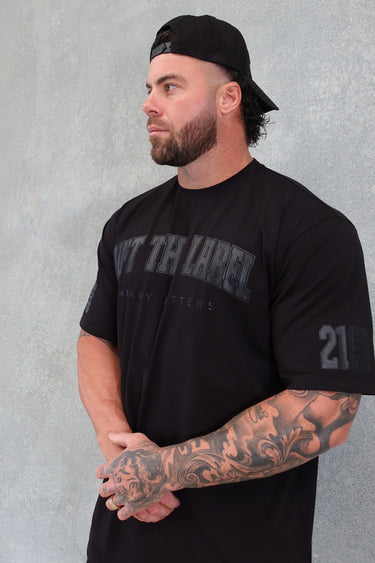 College Tee - Black / Black