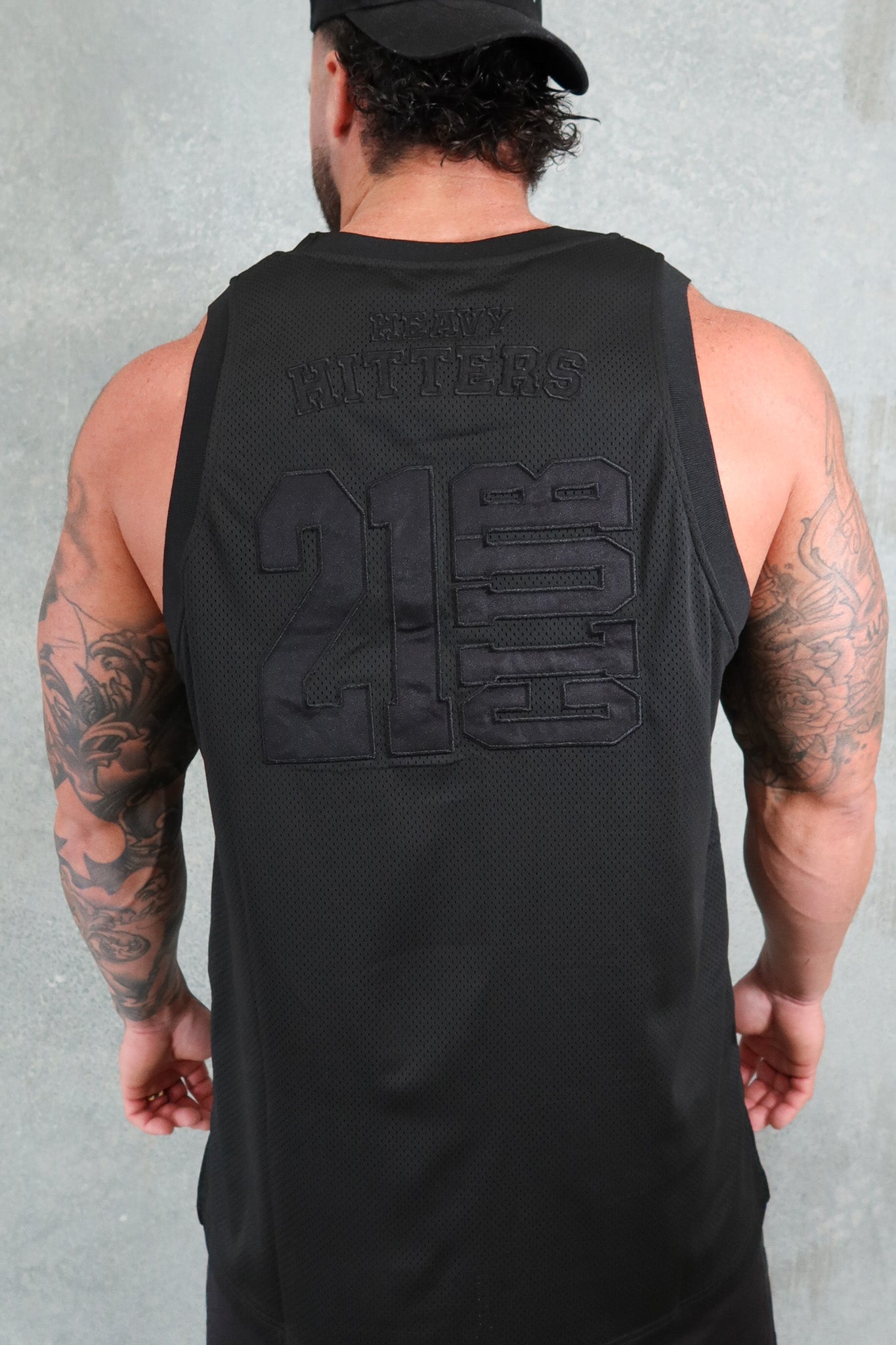College Jersey Tank -Black/Black