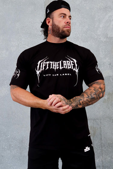 METAL LOGO - BLACK / WHITE
