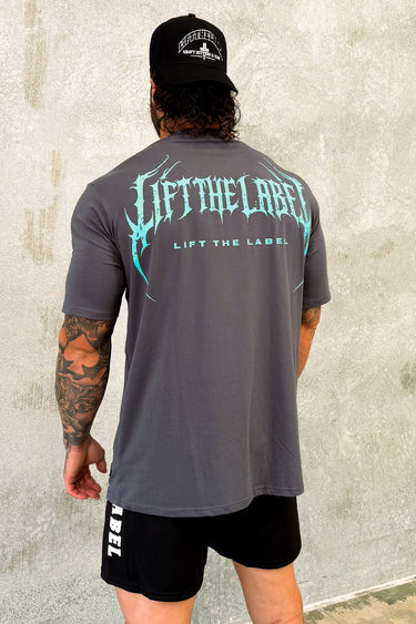 METAL LOGO - DAVYS GREY / AQUA