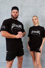 METAL LOGO - BLACK / WHITE