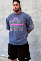 LTL BOX FIT TEE - BALENCIAGA BLUE / PINK