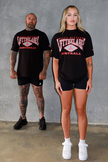 Home Tee - Black/Red