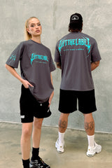 METAL LOGO - DAVYS GREY / AQUA