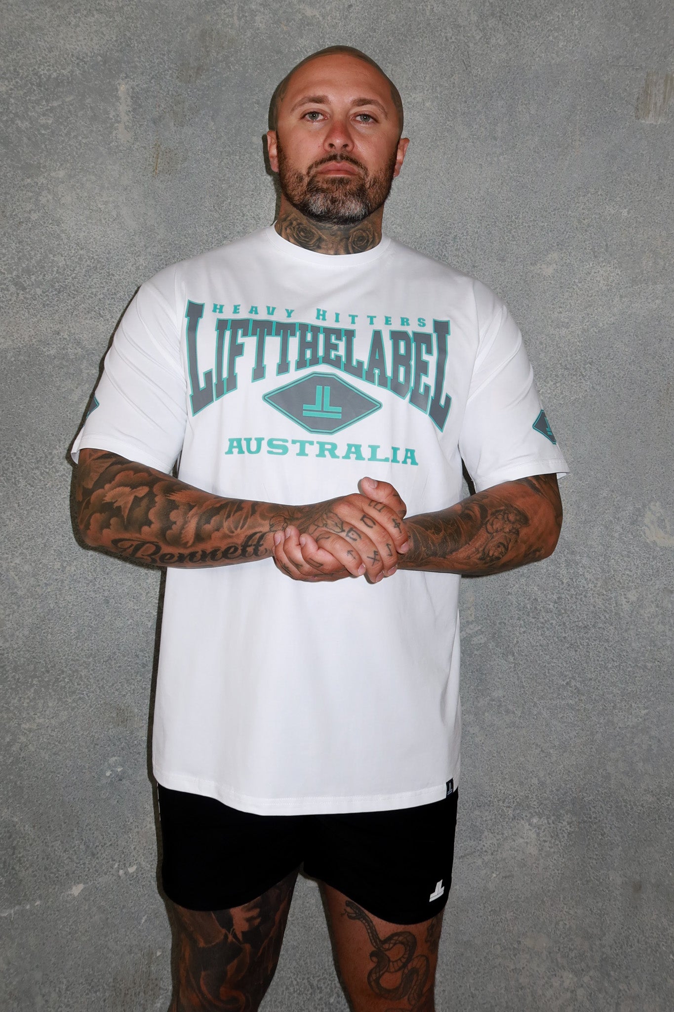 Home Tee - White / Teal