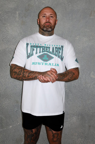 Home Tee - White/Teal