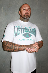 Home Tee - White/Teal