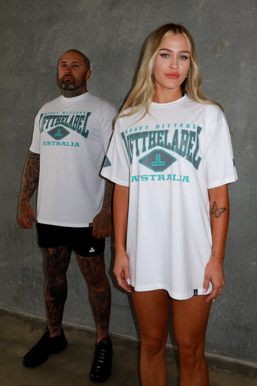 Home Tee - White/Teal