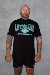 Home Tee - Black/Baby Blue