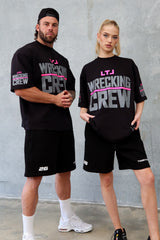 LTL BOX FIT TEE - BLACK / PINK