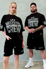 LTL BOX FIT TEE - BLACK / GREY