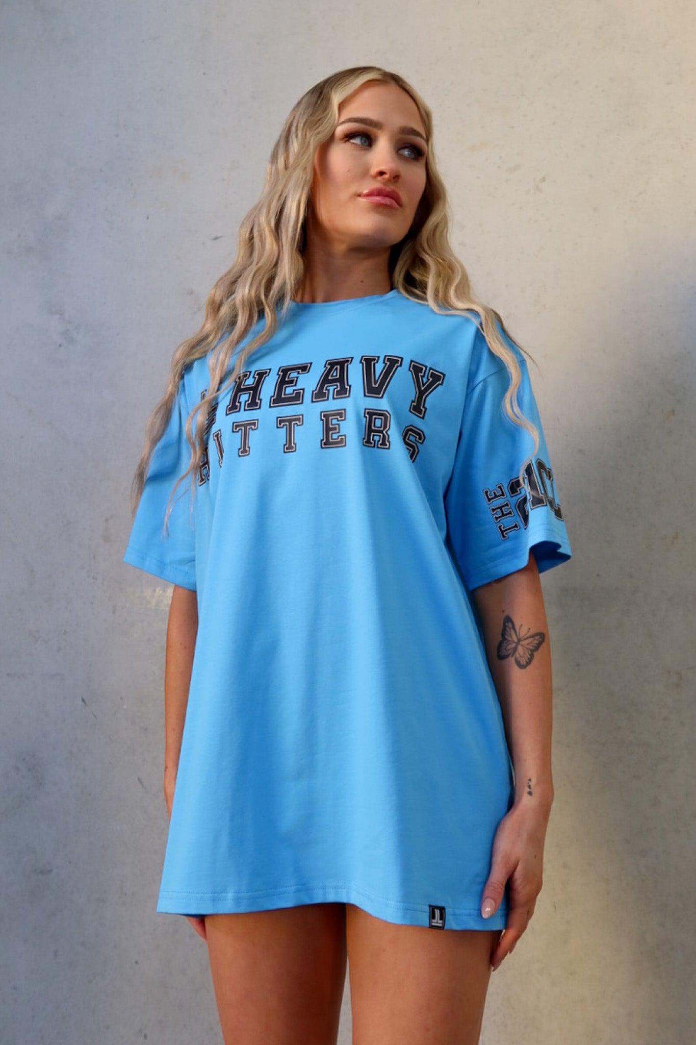 Team Hitter Tee - Ocean Blue/ Black