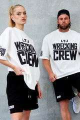 LTL BOX FIT TEE - WHITE / BLACK