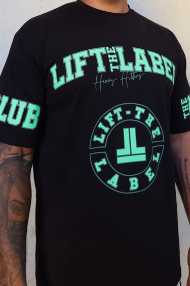 Prints Tee - Black / Lime Green