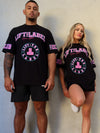 Prints Tee - Black / Pink / Teal