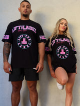 Prints Tee - Black / Pink / Teal