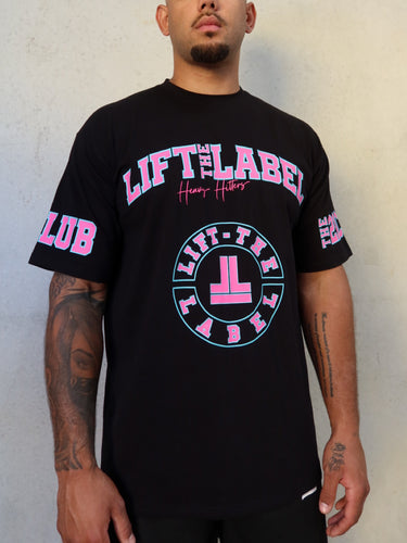 Prints Tee - Black / Pink / Teal