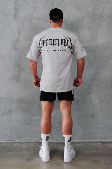 METAL LOGO - Pale Grey / Black