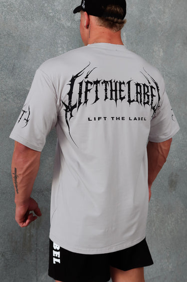 METAL LOGO - Pale Grey / Black