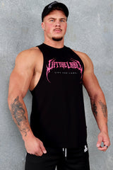 Metal Tank - Black / Pink