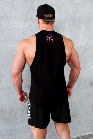 Metal Tank - Black / Pink