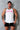 Metal T-Back - White / Hot Pink