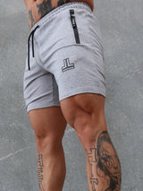 End Fit Tapered Shorts - Grey Marl / Black