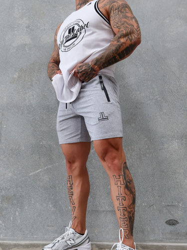 End Fit Tapered Shorts - Grey Marl / Black