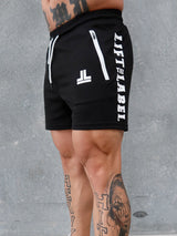 Game On Shorts - Black / White Solid Logos