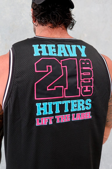 Trademark Jersey Tank - Black / Tahitian Teal / Pink