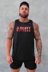 Team Hitter Jersey Tank - Black / Red / Grey