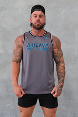 Team Hitter Jersey Tank - Ultimate Grey / Blue