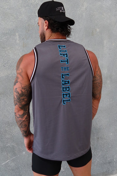 Team Hitter Jersey Tank - Ultimate Grey / Blue