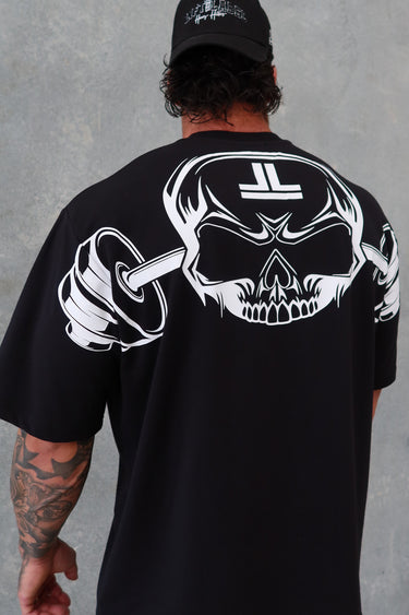 Skull Tee - Black / White